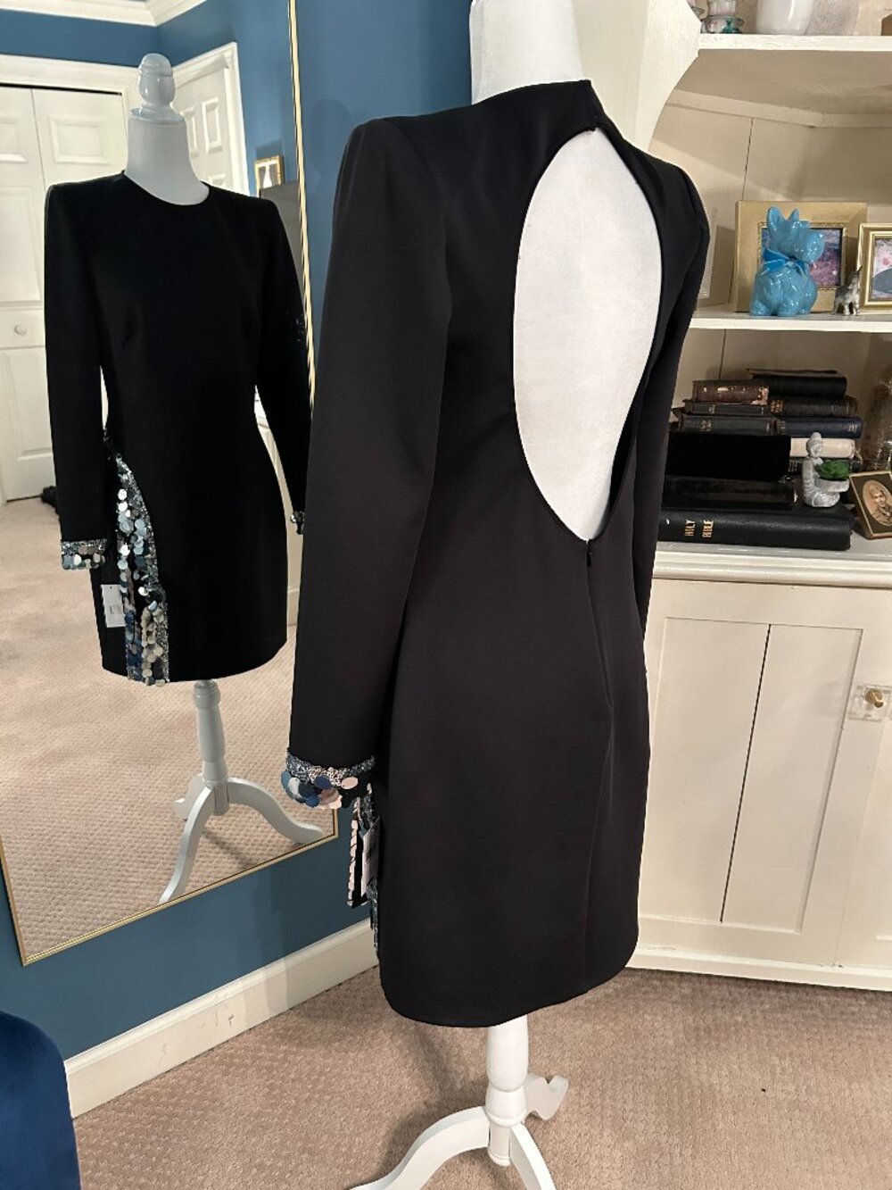 Black Long Sleeve Cocktail Dress